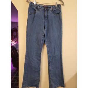 Smith's Dungarees Women Light Wash Bootcut Stretch Jeans Size 6 Cotton Trendy